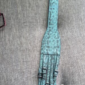 BCBGMaxAzria Turquoise Patterned Belt